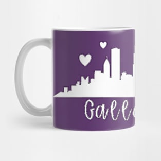 Gallavich Chicago skyline white Mug